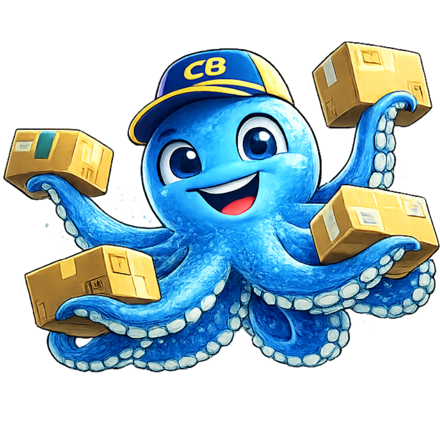 Mascote CargoBay — operação e entregas